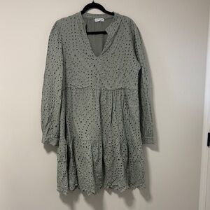 Civico 51 Eyelet Dress in Sage